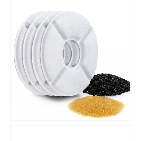 Thsinde - Replacement filter for drinking fountains, pack of 8 cat fountain filters with activated carbon and ion exchange resin, replacement filter