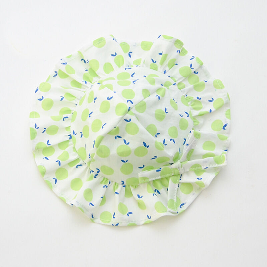 Fruit print sun hat - green (l) dog sun hat sun hat hat pet jewelry hat puppy hat cat hat pet posing modeling hat