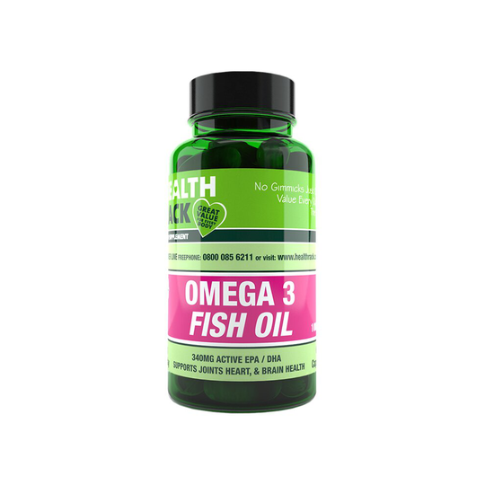 (60 Capsules) Health Rack Omega 3 Fish Oil 1000mg Super Strength