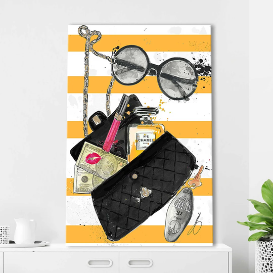 Drop Everything 1 by Jodi - Wrapped Canvas Painting Print