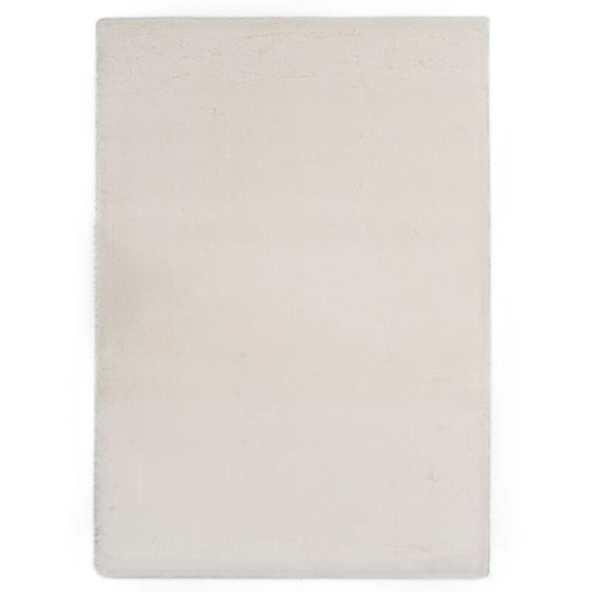 Rug 140x200 cm Faux Rabbit Cream Vidaxl Cream