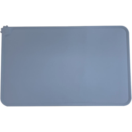 Dog and Cat Bowl Mat, Non-Slip Mat Under Pet Bowls, Waterproof Silicone Feeding Mat, 48*30cm