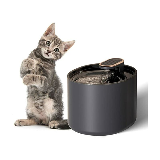 Ilovemilan - Water Fountain, Black Drinking Bowl Automatic 3L Large Capacity, Ultra-Quiet Pump Filter, Pet Water Dispenser
