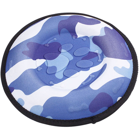 Dog Toy Interactive Flying Disc Floatable Disc for Pets Playing Training Exercise Entertain Tools Dog Cat Funny Toy,model:Blue - model:Blue