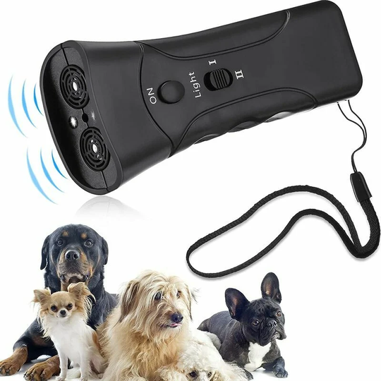 Dual Channel Dog Repellent Ultrasonic Dog Training Device for Dog Barking Prevention