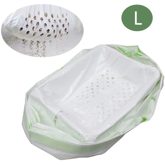 Cat Litter Filter Bag Drawstring Litter Sifting Liners Kitty Waste Litter Box Liners,model: Type 1 & l - model: Type 1 & l