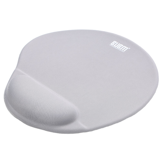 Mouse Pad with Wrist Support Wrist Protector Ergonomic Design Memory Comfort Anti-slip Pad (gsm, Grey£© - Bubm