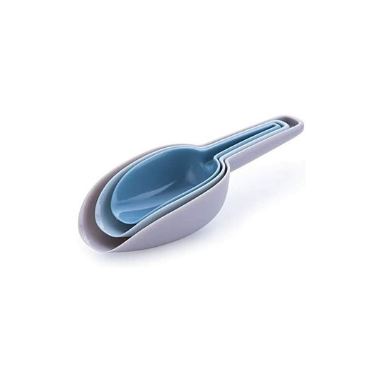 Aougo - Plastic Spoon Set Pet Food Spoon Puppy Food Scoop Measuring Spoon Dry Food Spoon Multifunctional Practical Spoon Set 3 Pieces Nesting Design