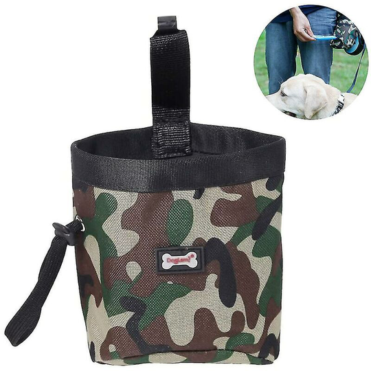 Leakproof Dog Treat Bag Adjustable Belt Poop Bag Dispenser Can Outdoor Dog Cat Treat Bag Dog Walking Belt Bag