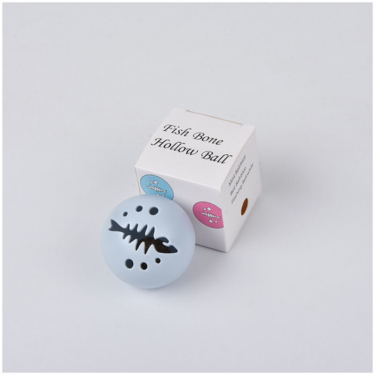 Funny cat toy ball cat pupil ball pet toy blue fish bone hollow ball 5cm