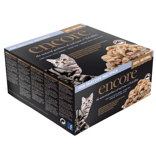 Encore Cat Tin Saver Pack 48 x 70g - Fish Selection Multipack