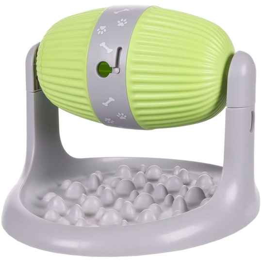 Flamingo - Pet Snack Dispenser Bent Grey and Green Multicolour