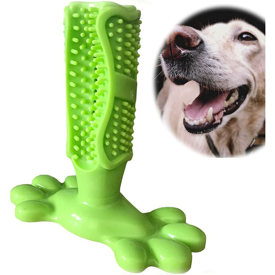 Dog Toothbrush Chew Toy Natural Rubber Dog Toothbrush Puppy Dental Care Cleaning Toy Dog Tooth Cleaner