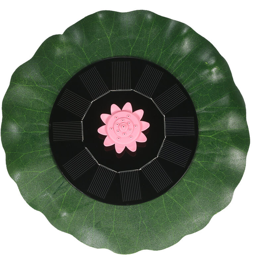 Solar Water Fountain Pump Solar Powered Fountain Pumps in Lotus Leaf Shape with Different Nozzles for Landscaping Bird Bath Pond Garden Swimming Pool