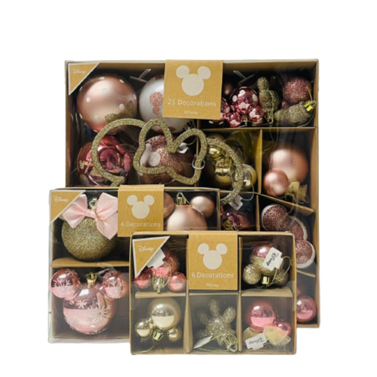 (Pack of 25) Disney CHRISTMAS BAUBLES Mickey Mouse HangingDecor