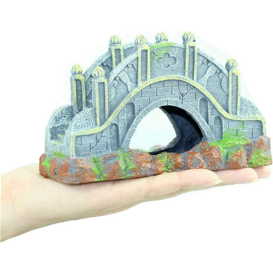 Osqi - Creative Aquarium Landscaping Decorations, Arch Bridge Decorations, Bridge Resin Landscape Matching Accessories, Aquarium Bridges, Water,