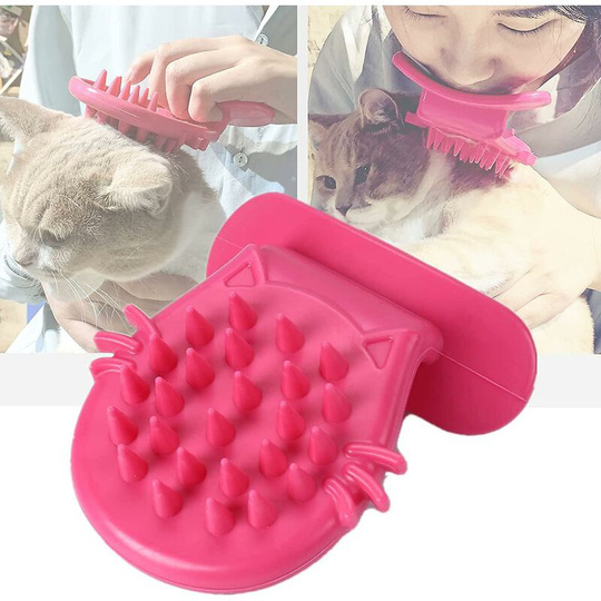 Cat Brush Shedding Grooming, Soft Massage Cat Tongue Brush, Licking Your Cat Like a Mama Cat To Comfort, Surprise Pet Gifts1pcs-pink