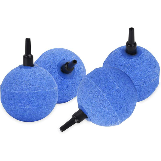 4 Pack 5cm Blue Ball Shape Air Bubble Diffuser for 2W Aquarium Air Pump
