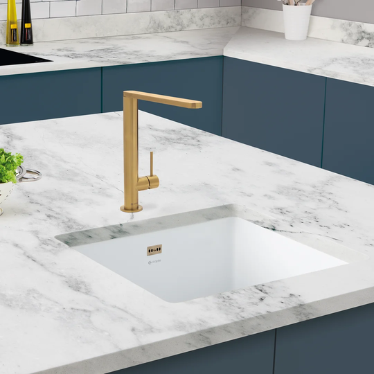 47.5cm x 45cm Single Bowl Inset and Undermount Kitchen Sink