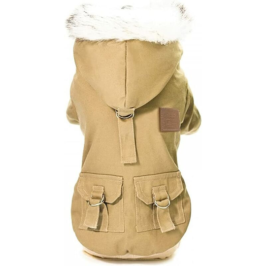 Winter Coats for Dogs, Hooded Dog Snowsuit Coats Waterproof Padded Fit for Dogs Cats Puppies
