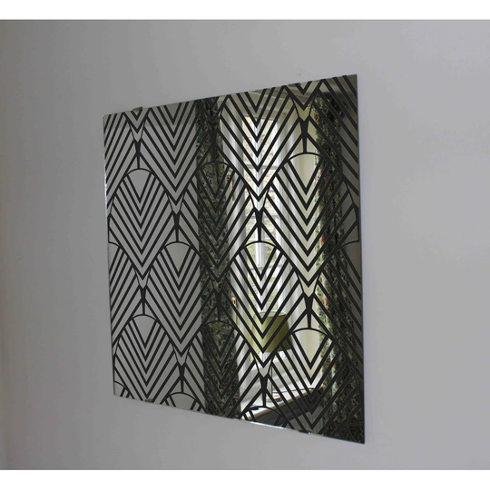 Abstract Petals Accent Mirror