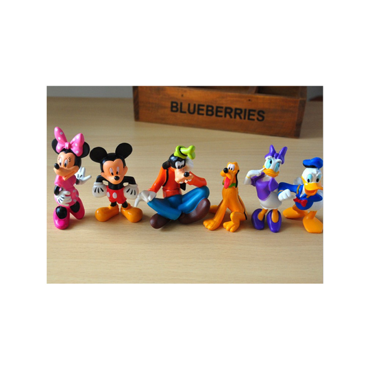 6pcs Disney classic Mickey Mouse Minnie Donald Duck and other ornament