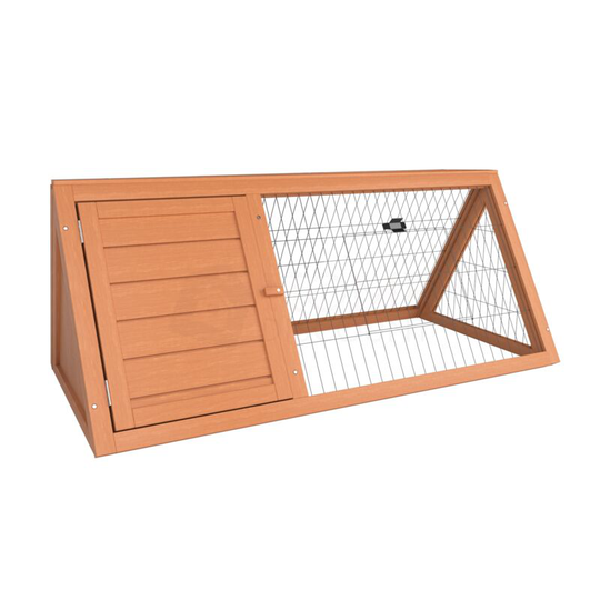 Home Discount - Triangle Wooden Pet Hutch Rabbit Guinea Pig Cage Run
