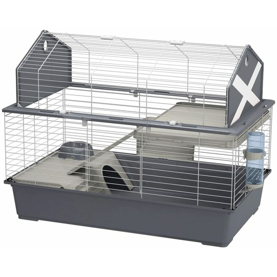 Ferplast - Rabbit Cage Barn 100 96x57x73 cm Grey Grey