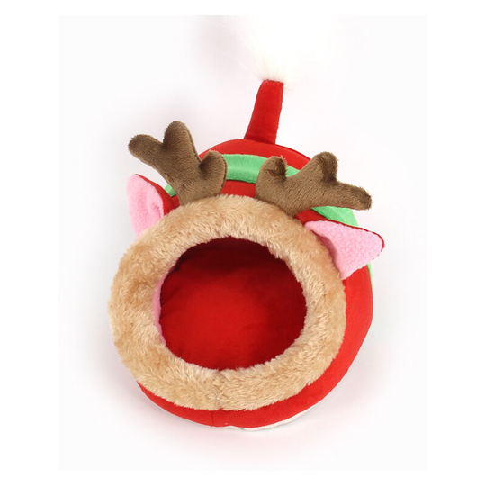 Ferret Bed Ferret Supplies House Hide Ferret Cage Accessories (S,Reindeer)
