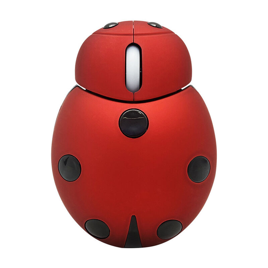 Ladybug Wireless Mouse, Cute Animal Series Wireless Mouse for Kids Children, 3000 DPI Portable Wireless Optical Mouse for Laptop Computer, Travel