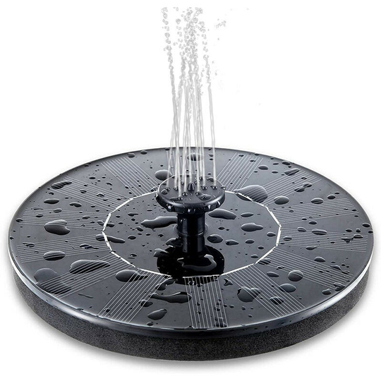 Outdoor Solar Fountain, Solar Powered Pond Water Pump with Fountain Style, Mini Floating Fountain with Solar Panel for Garden Aquarium Pond Water