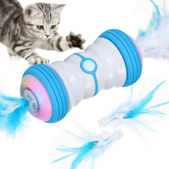 Mouse and Pet Toys Cat Toy,2021 New Two-speed Smart Toy, Self-Rotating and Automatic, usb Rechargeable and Colorful led Lights