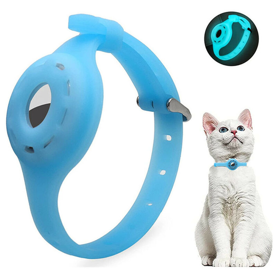 Cat Collar, Light Blue, M((10.8-12.5inch), 1pc