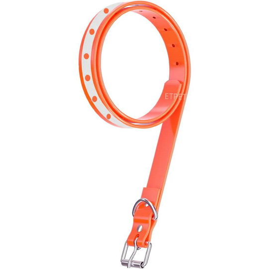 Tpu Strap Dog Collar for Most Training Shock Collar Receivers Waterproof Replacement Strap,orange