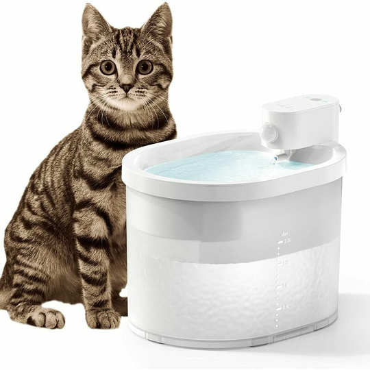 Kartokner - Water Dispenser for Cats and Small Dogs Automatic Pet Water FountainWireless Cat Water Fountain 120 Days Battery Life