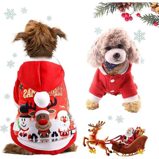 FVO - Dog Christmas Clothes,Christmas Pet Costume,Christmas Pet Costumes(M)