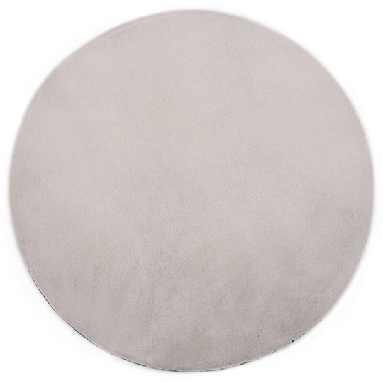 Rug 160 cm Faux Rabbit Fur Grey - Grey