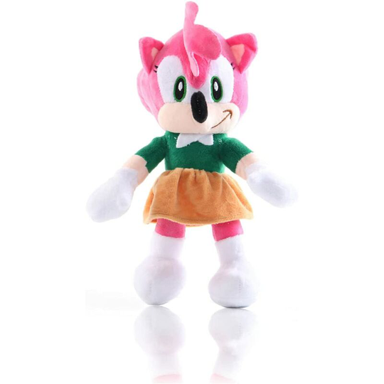 Sonic Plush 11' Hedgehog Toy, Classic Sonic The Hedgehog Plush Figure,Soft Stuffed Plush Doll Toy for Fans Boys Girls (Pink)