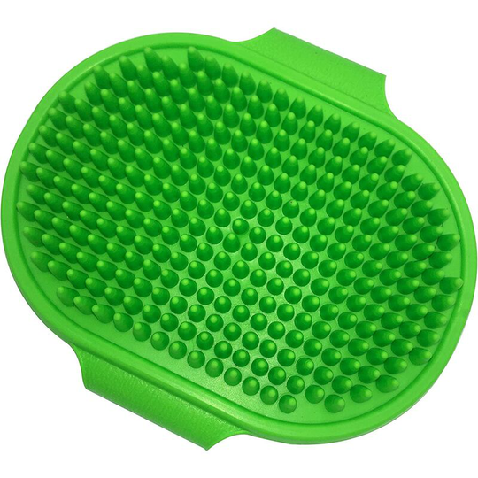 Pet Bath Brush Grooming Comb, Pet Shampoo Soothing Massage Rubber Comb with Adjustable Ring Handle for Long & Short Haired Dogs, Cats, Rabbits,