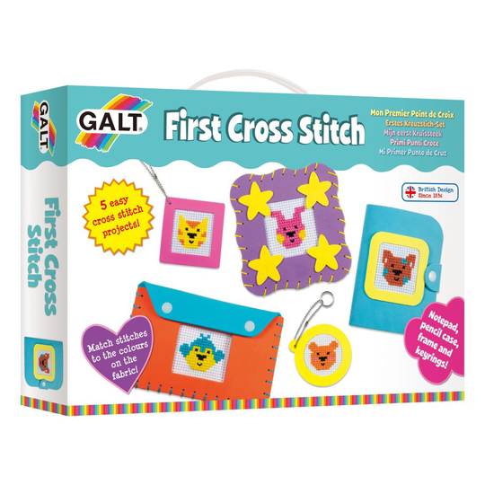 Galt Toys First Cross Stitch, Embroidery Craft Kit for Children