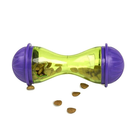 Pet Dog Puppy Cat Bone Shape Treat Holder Food Storage Dispenser Chew