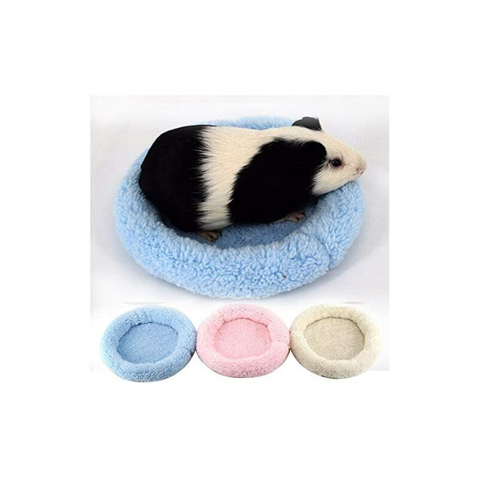 Piece soft cozy round warm fleece hamster bed for rats, hedgehogs, squirrels, guinea pigs and small animals