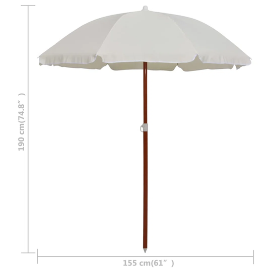 Emmalynn 1.6m Traditional Parasol