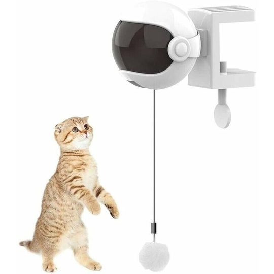 Intelligent Cat Toy,Cat Toy,Interactive Cat Toy,Interactive Automatic Lifting Ball Puzzle Intelligent Pet Toys (White)