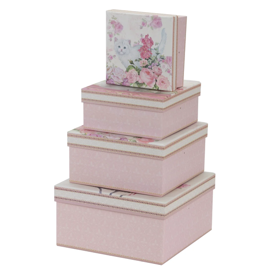 Cute Kitten Cardboard Piece Box Set