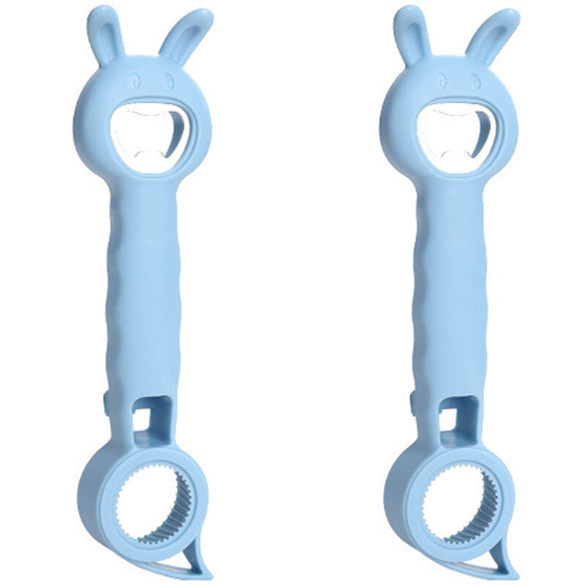 Pesce - Creative four-in-one multi-purpose rabbit bottle opener beverage can opener rabbit can opener blue