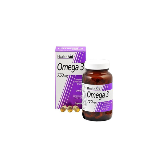 Healthaid Omega 3 750mg (epa 425mg Dha 325mg) Capsules 60's