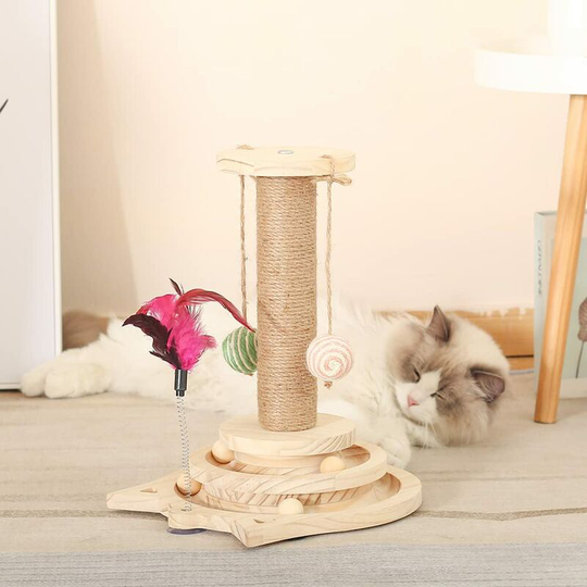 Wooden Cat Toys, Interactive Cat Toys, Long-term Use, Suitable for Cat Entertainment