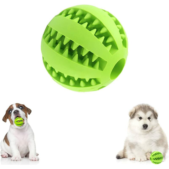 Dog Toy Ball, 6cm Dog Chew Ball Rubber, Dental Ball, Interactive Ball Toy, Bite Resistant Toy Ball Games for Small and Medium Dogs