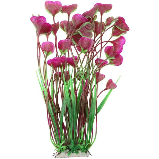 Artificial Water Plants Ornament, Simulation Aquatic Plant Aquarium for Fish Tank Garden Lands Landscape Decoration(Wine Red)